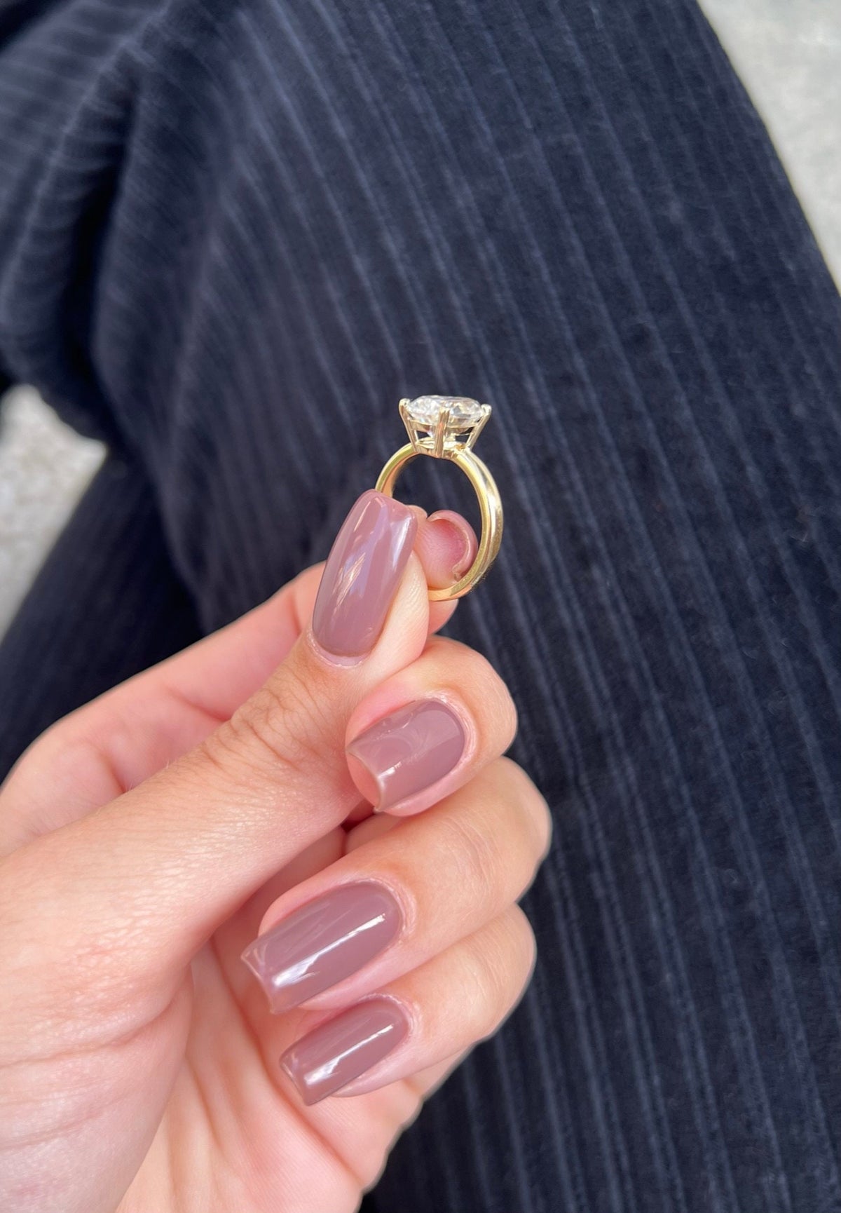 2 ct Anillo de Compromiso Solitario Corte Pera con Diamante Lab-Grown