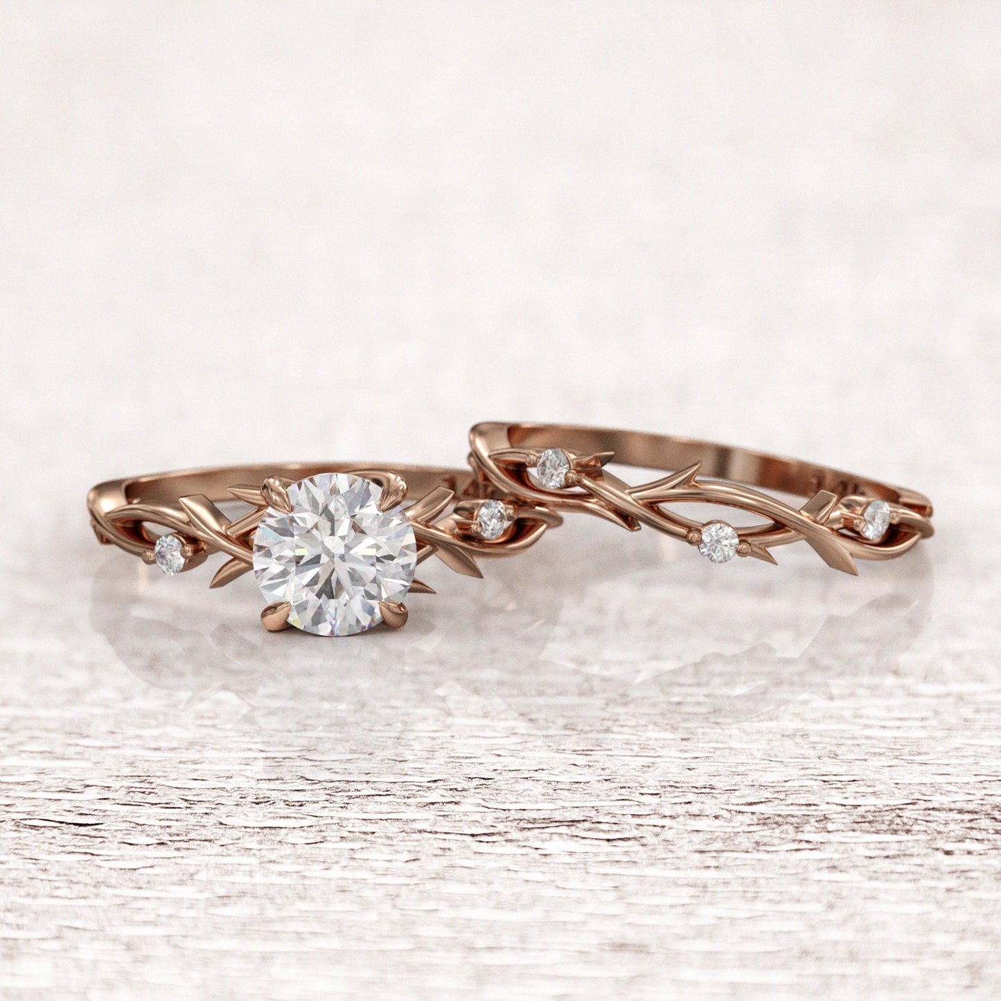 Edelia — Set Nupcial Diamante de Laboratorio 1 ct Oro 14K