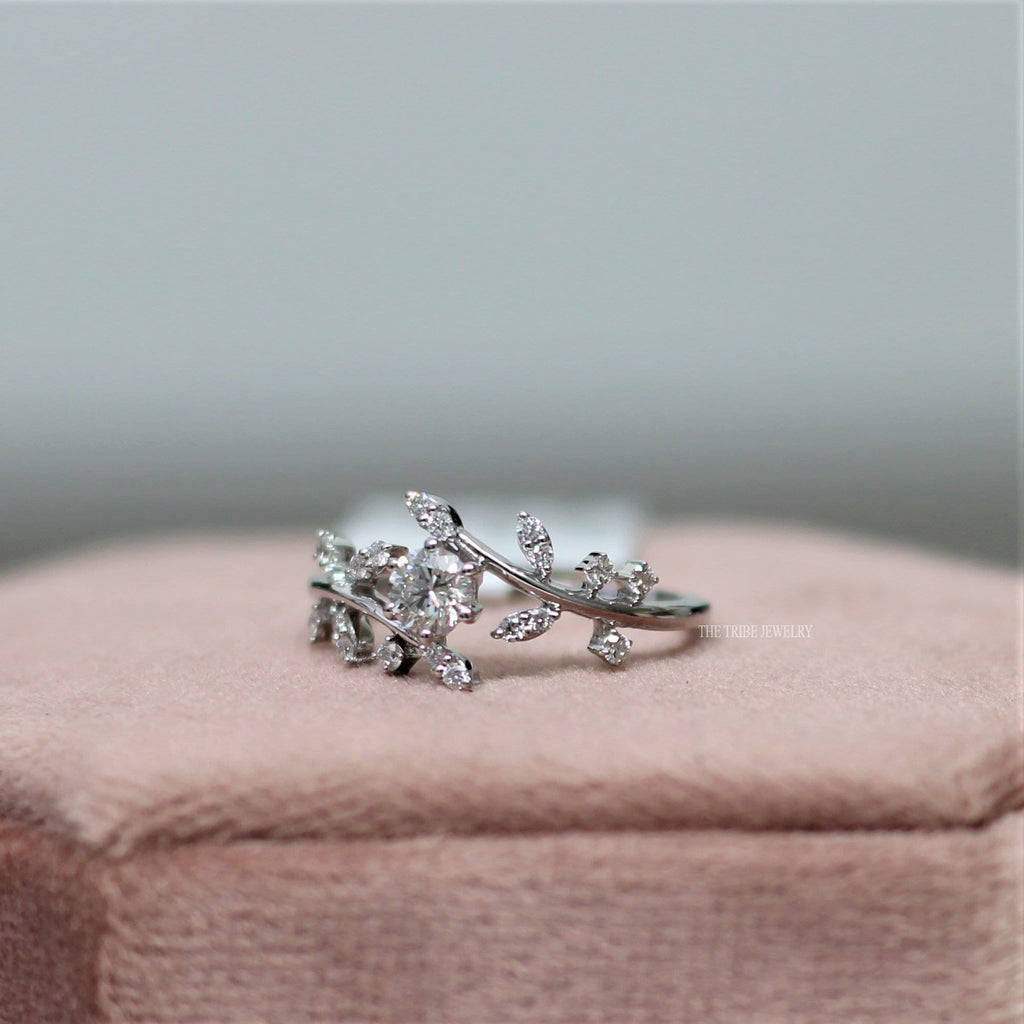 Kiki Anillo de Compromiso en Oro 14K de Diamante de Laboratorio 0.50 Quilates