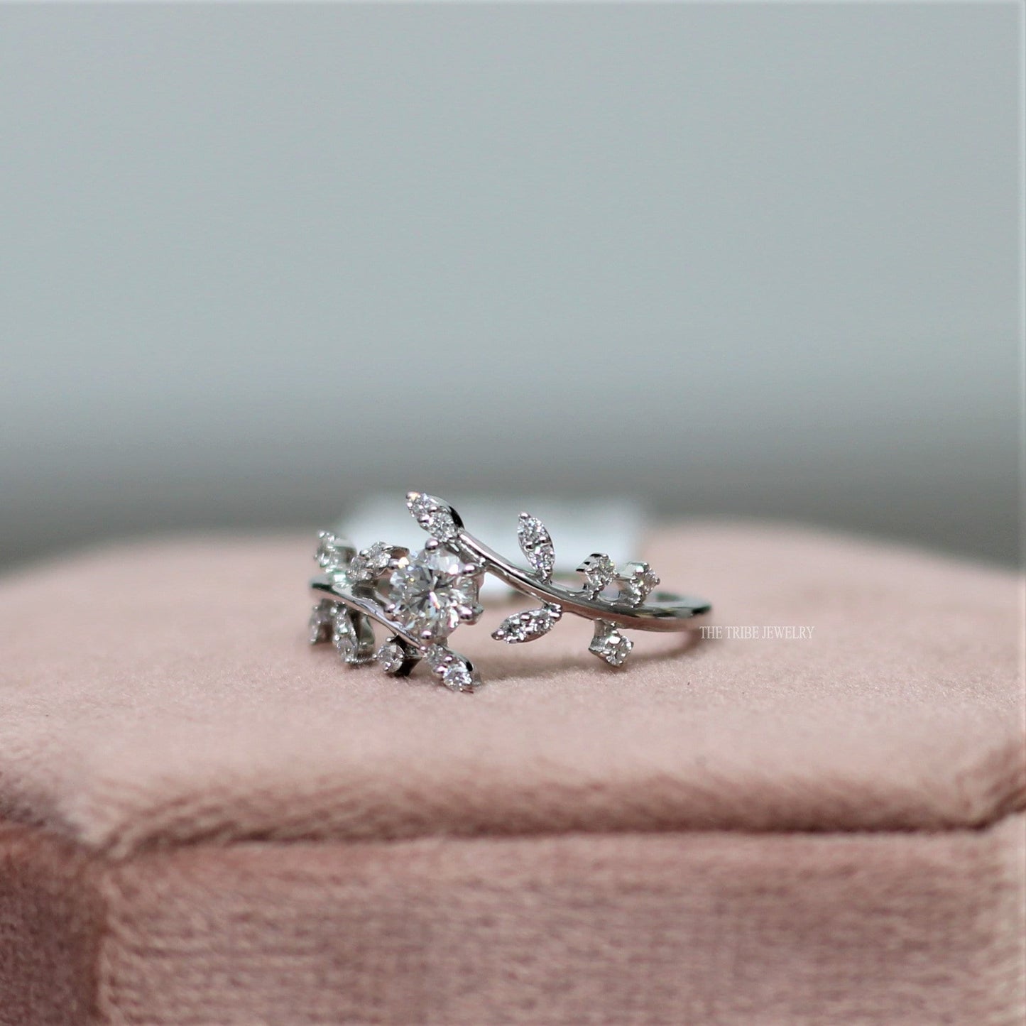 Abelia — Anillo de Compromiso Diamante de Laboratorio 0.50 ct Oro 14K