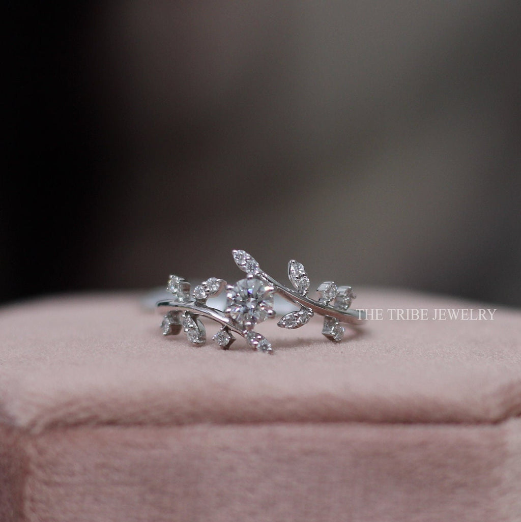 Kiki Anillo de Compromiso en Oro 14K de Diamante de Laboratorio 0.50 Quilates