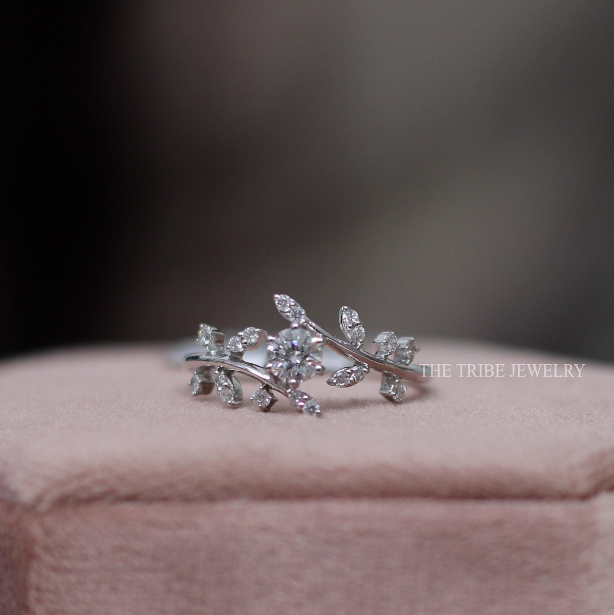 Abelia — Anillo de Compromiso Diamante de Laboratorio 0.50 ct Oro 14K