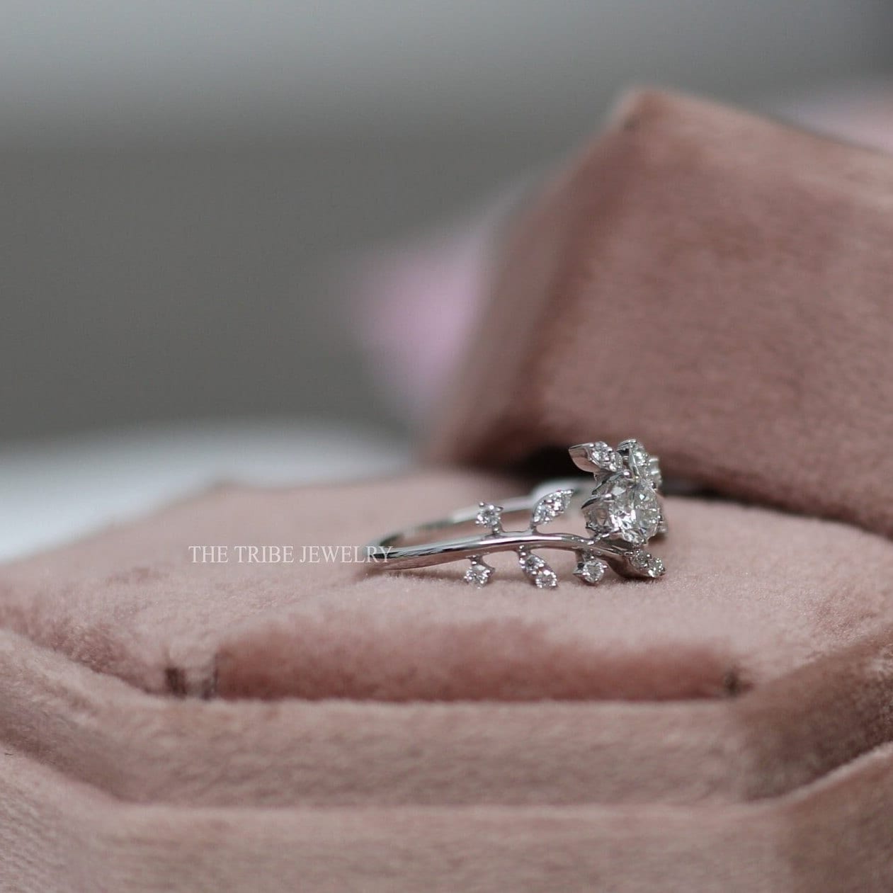 Abelia — Anillo de Compromiso Diamante de Laboratorio 0.50 ct Oro 14K