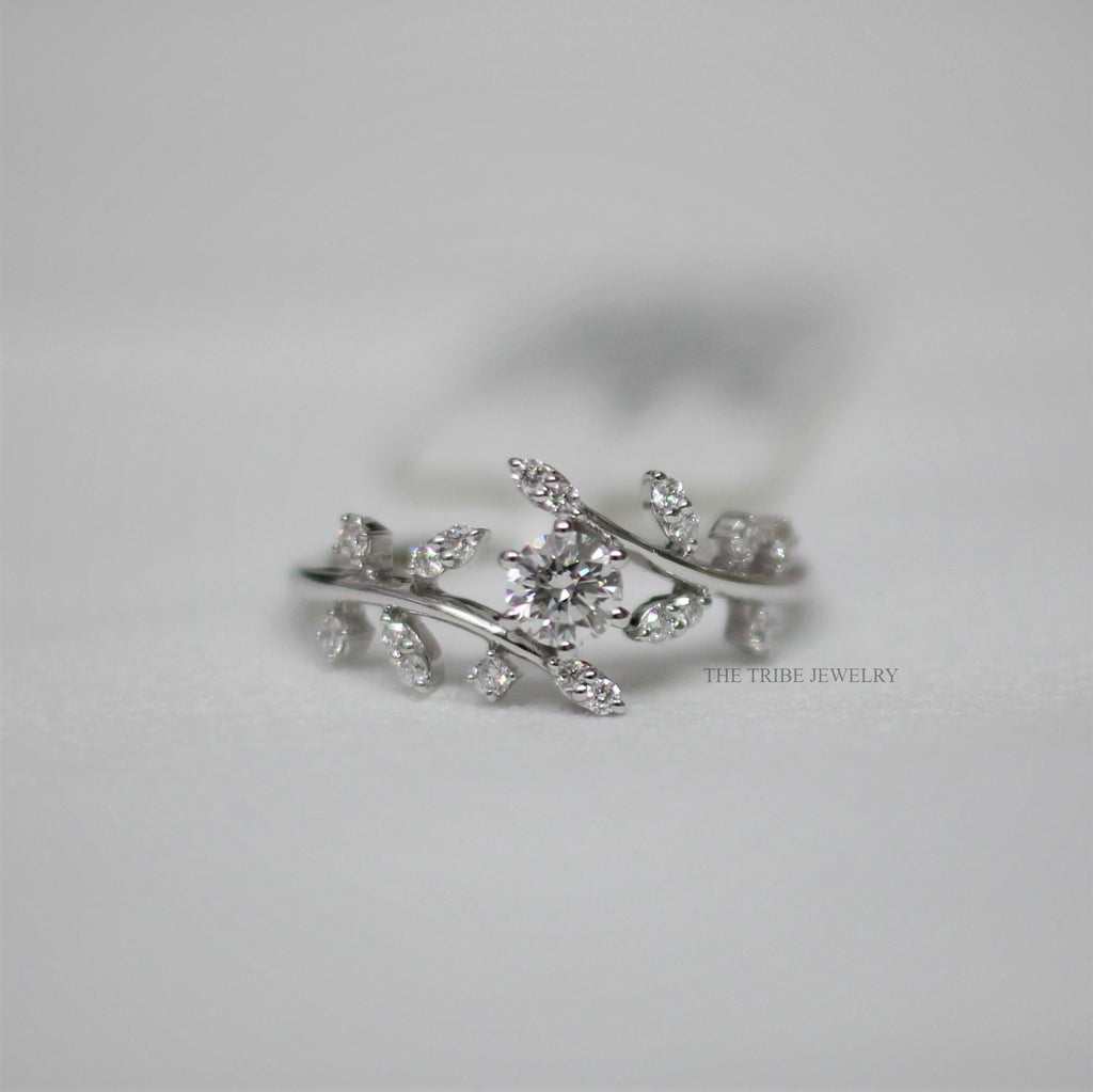 Kiki Anillo de Compromiso en Oro 14K de Diamante de Laboratorio 0.50 Quilates