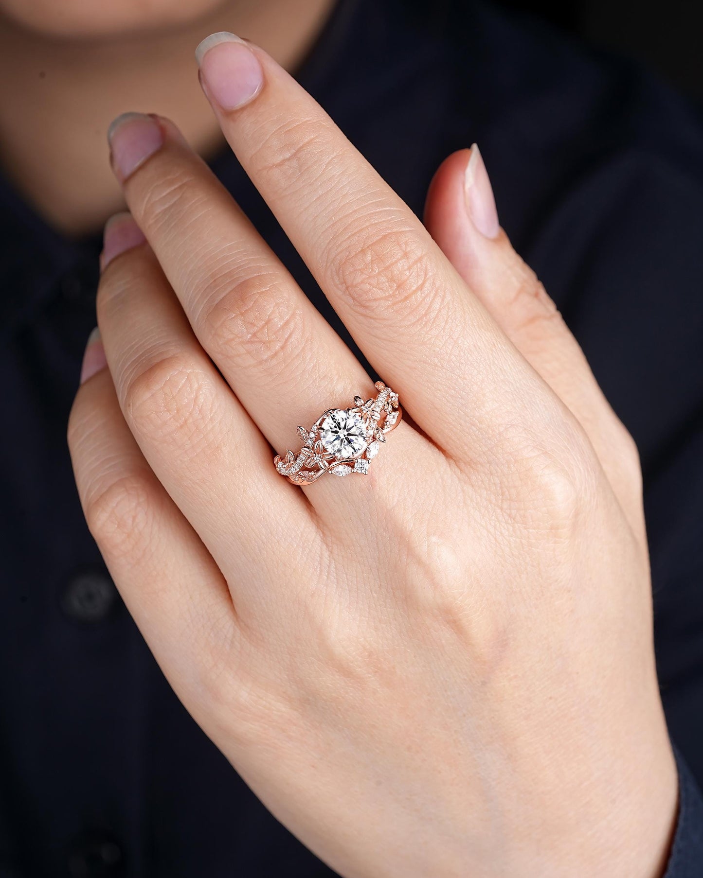 Dafne — Set Nupcial Diamante de Laboratorio 1 ct Oro 14K