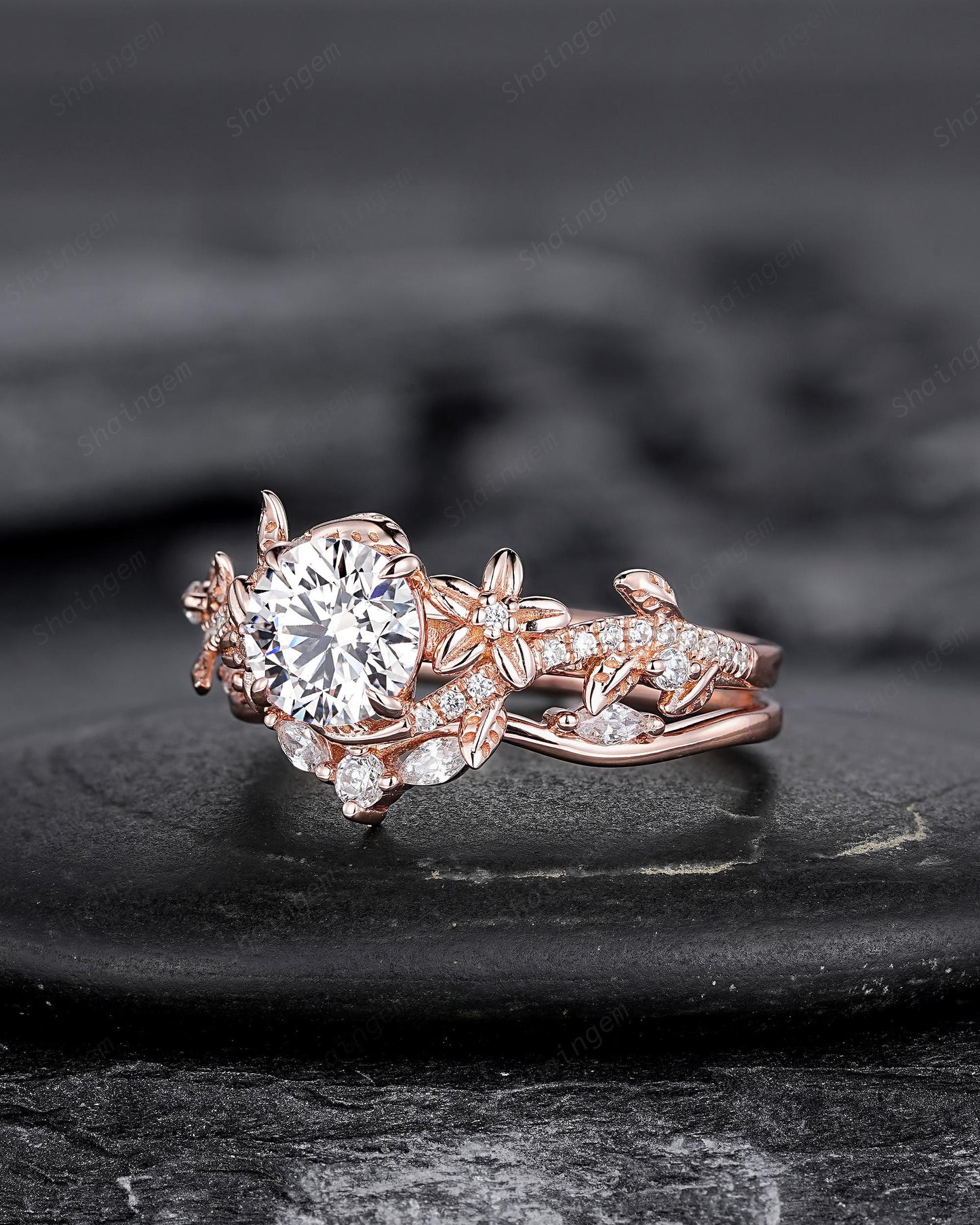Dafne — Set Nupcial Diamante de Laboratorio 1 ct Oro 14K