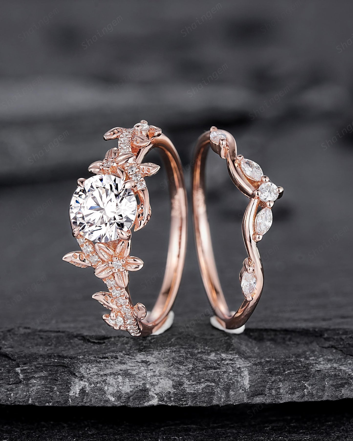 Dafne — Set Nupcial Diamante de Laboratorio 1 ct Oro 14K
