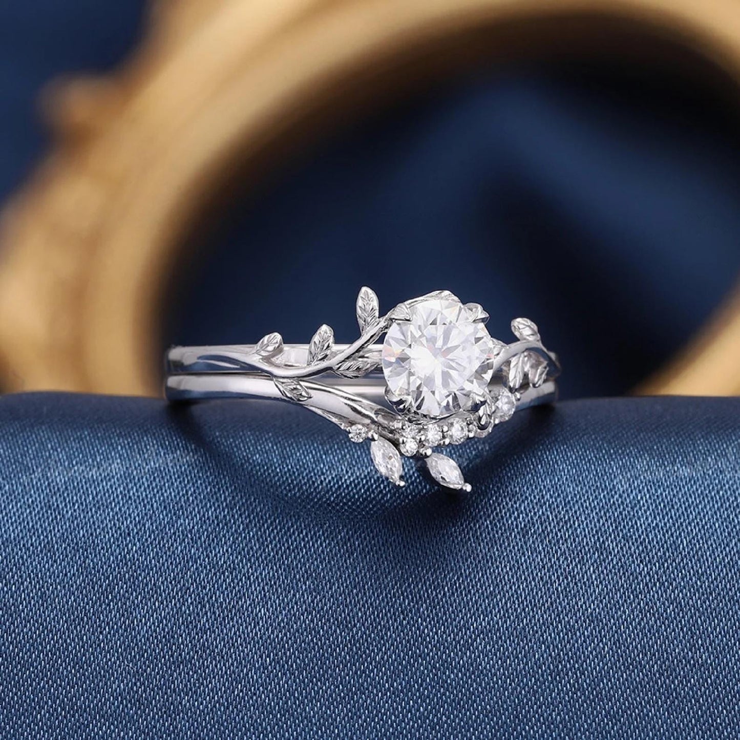 Caléndula — Set Nupcial Diamante de Laboratorio Oro 14K