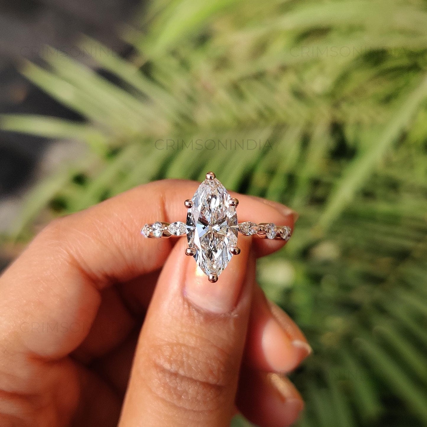 2.5 ct · Anillo de Compromiso Corte Marquise