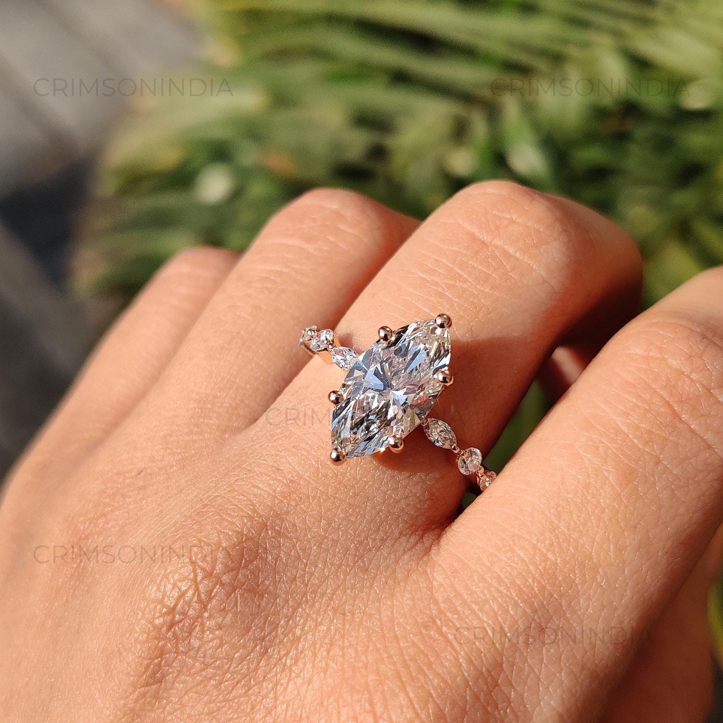 2.5 ct · Anillo de Compromiso Corte Marquise