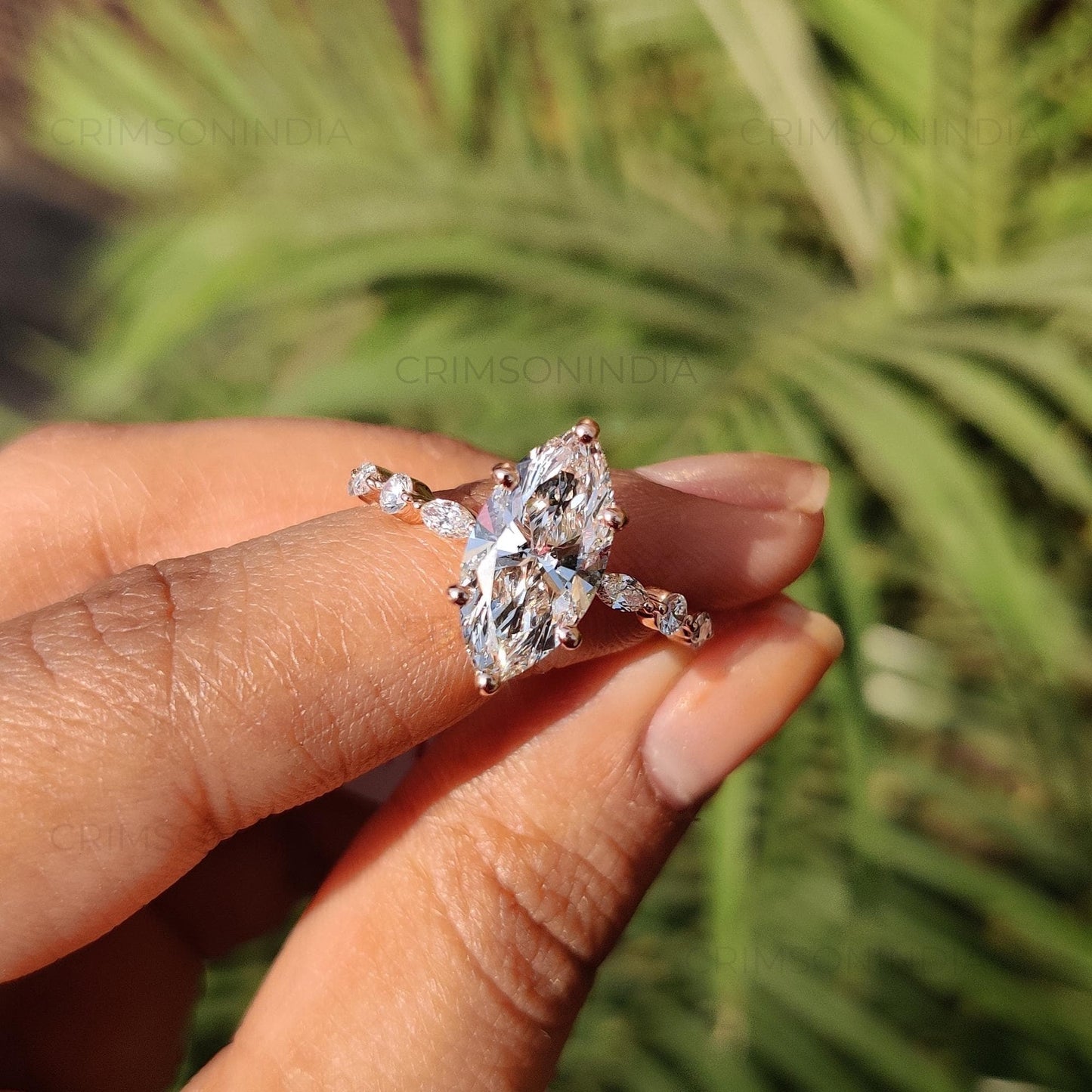 2.5 ct · Anillo de Compromiso Corte Marquise
