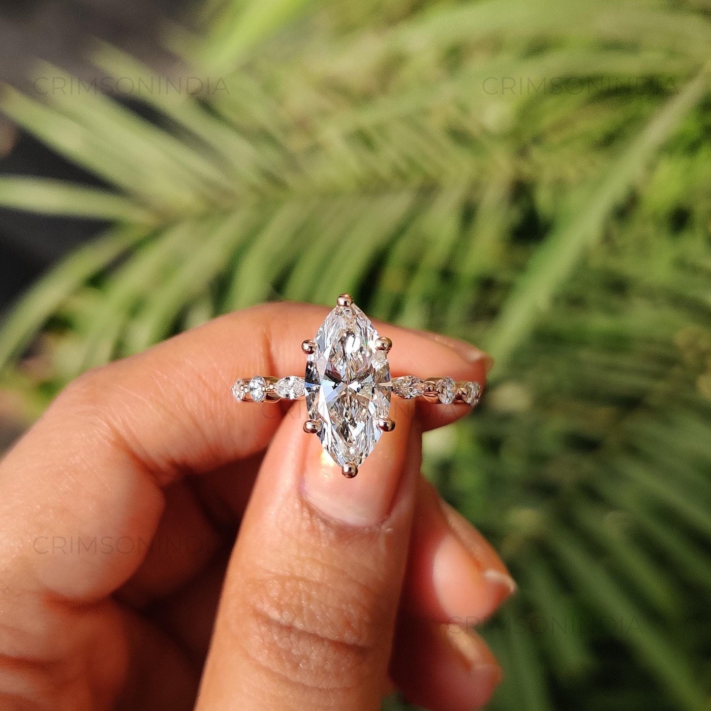 2.5 ct · Anillo de Compromiso Corte Marquise