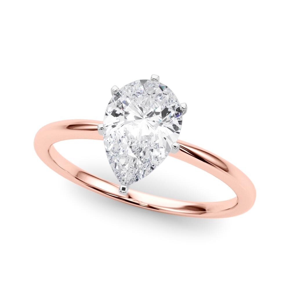 1 ct · Anillo de Compromiso Solitario Corte Pera con Diamante Lab-Grown