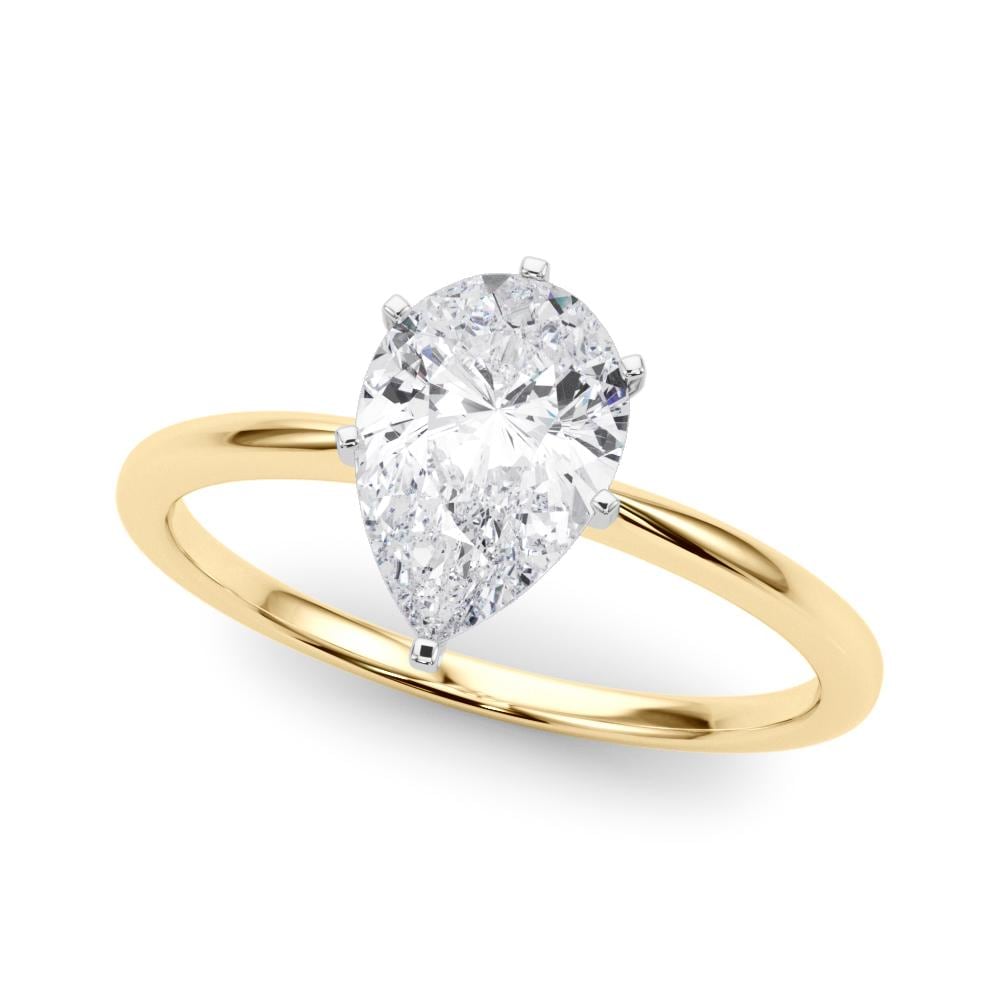 1 ct · Anillo de Compromiso Solitario Corte Pera con Diamante Lab-Grown