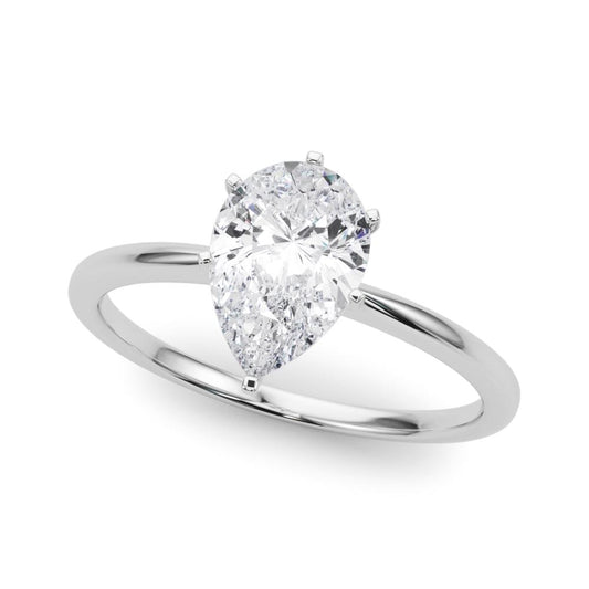 1 ct · Anillo de Compromiso Solitario Corte Pera con Diamante Lab-Grown