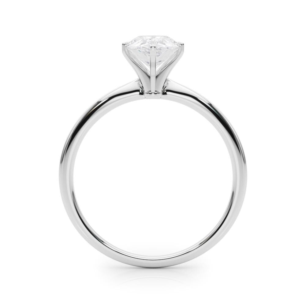 1 ct · Anillo de Compromiso Solitario Corte Pera con Diamante Lab-Grown