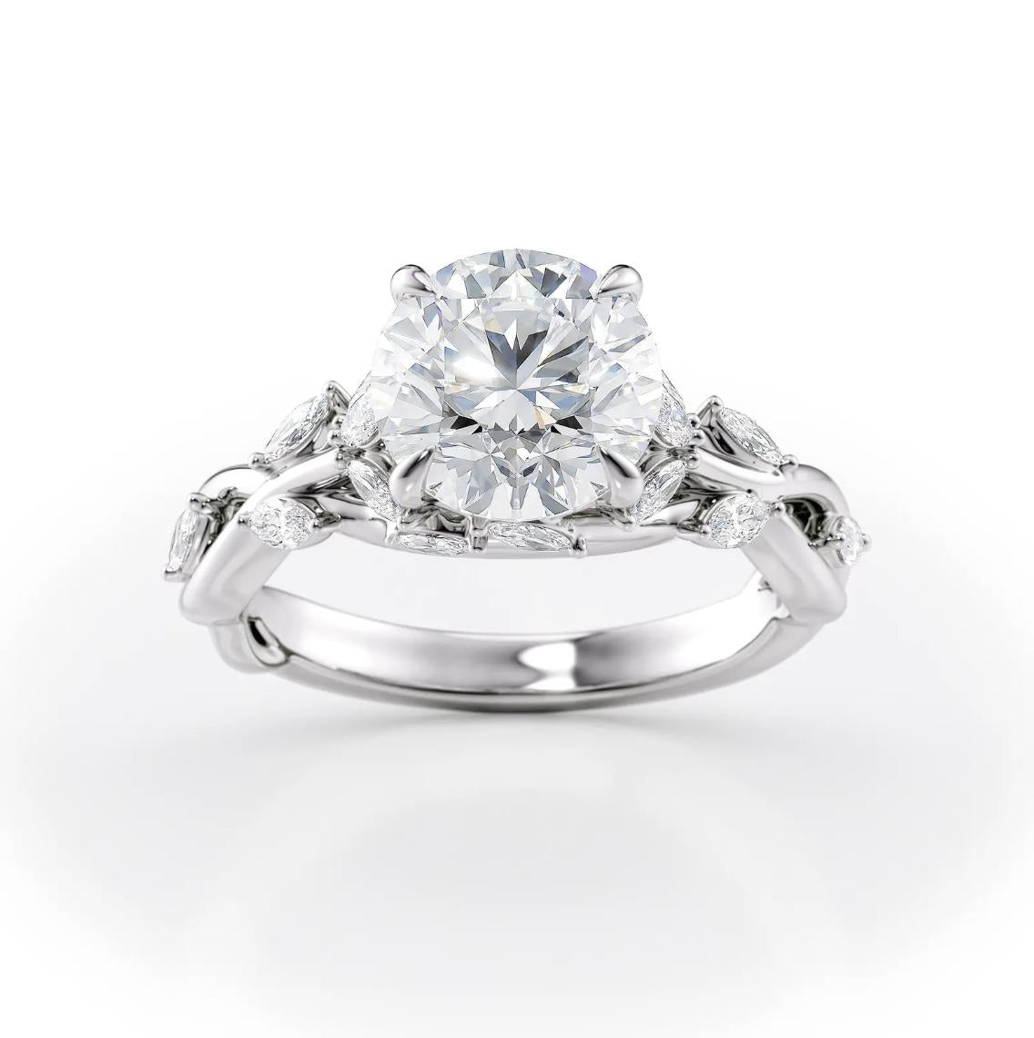 Tilia — Anillo de Compromiso Diamante de Laboratorio 2 ct Oro 14K