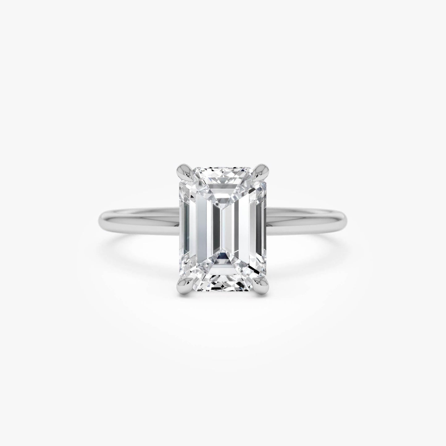 2.10 ct · Anillo de Compromiso Corte Esmeralda con Diamante Lab-Grown