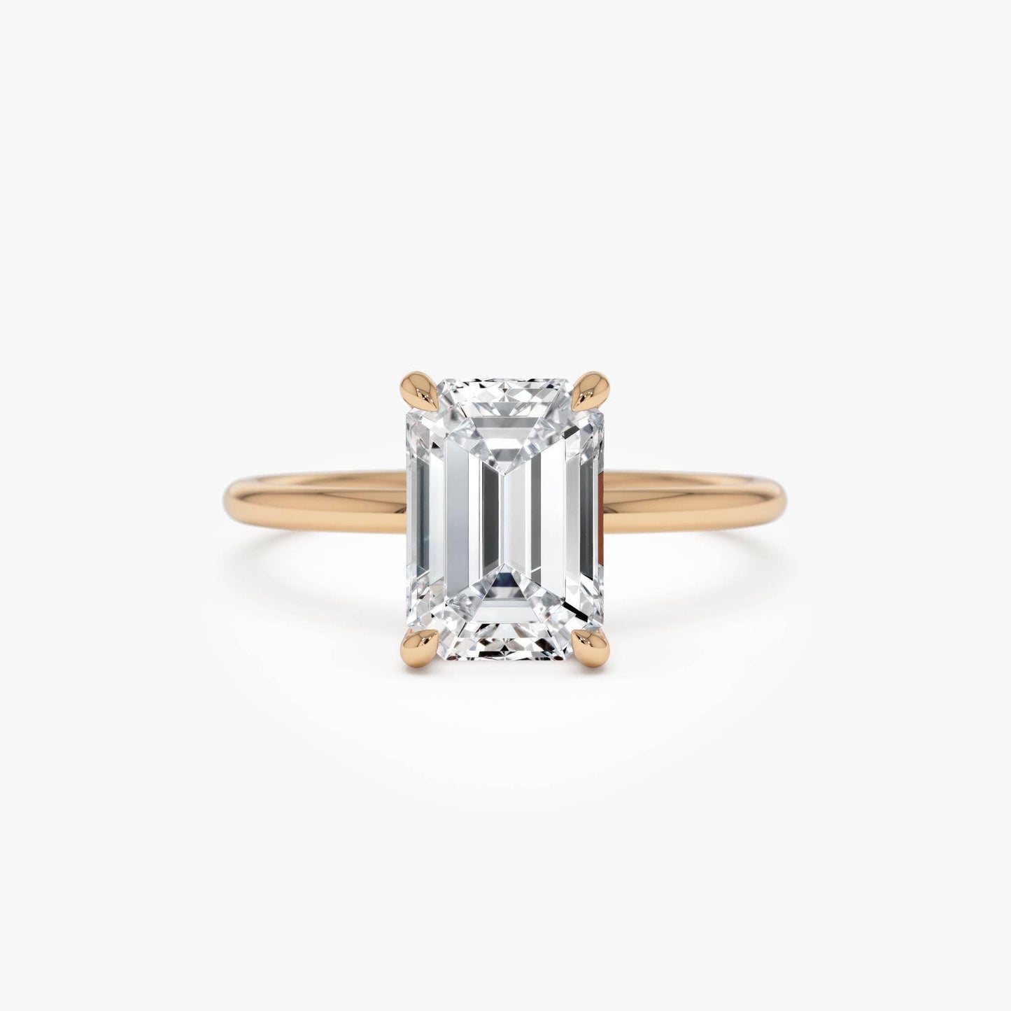 2.10 ct · Anillo de Compromiso Corte Esmeralda con Diamante Lab-Grown