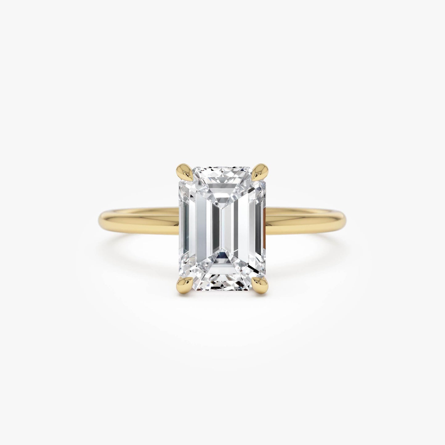 2.10 ct · Anillo de Compromiso Corte Esmeralda con Diamante Lab-Grown