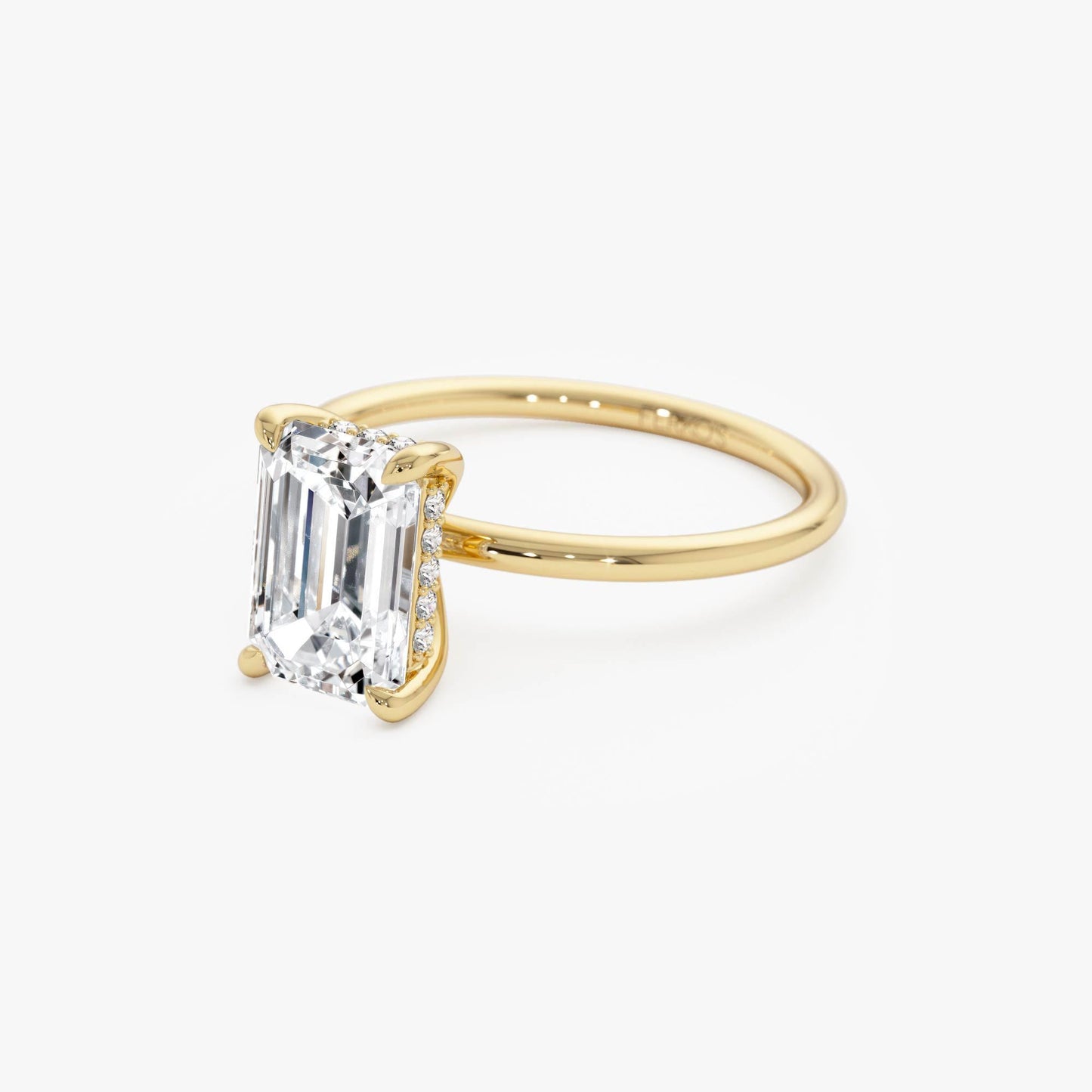 2.10 ct · Anillo de Compromiso Corte Esmeralda con Diamante Lab-Grown