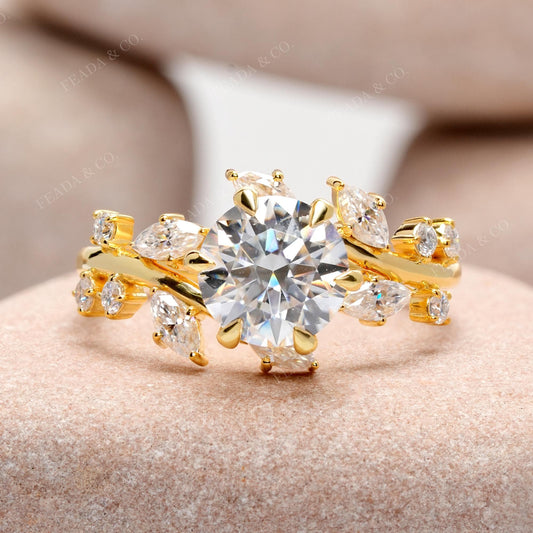 Hiedra — Anillo de Compromiso Diamante de Laboratorio 1 ct Oro 14
