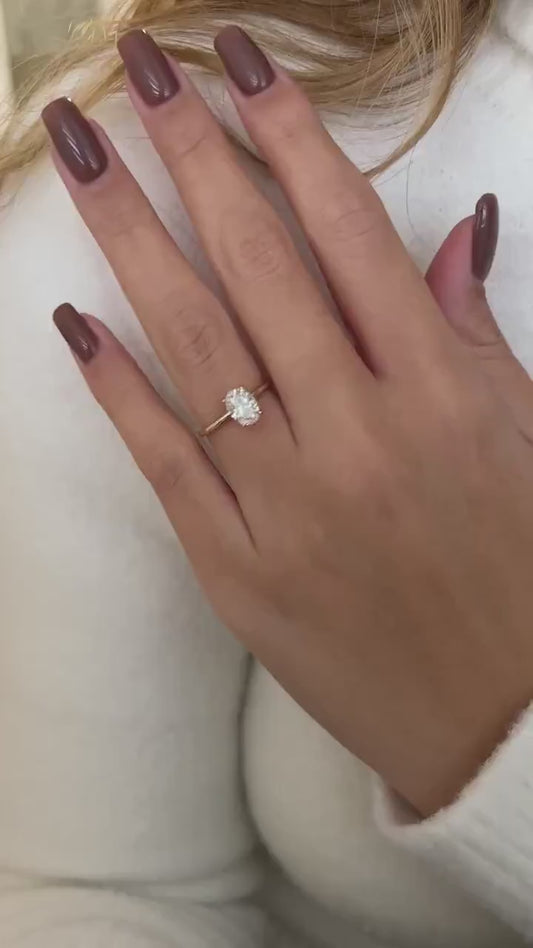 1 ct · Anillo de Compromiso con Diamante Ovalado Lab-Grown